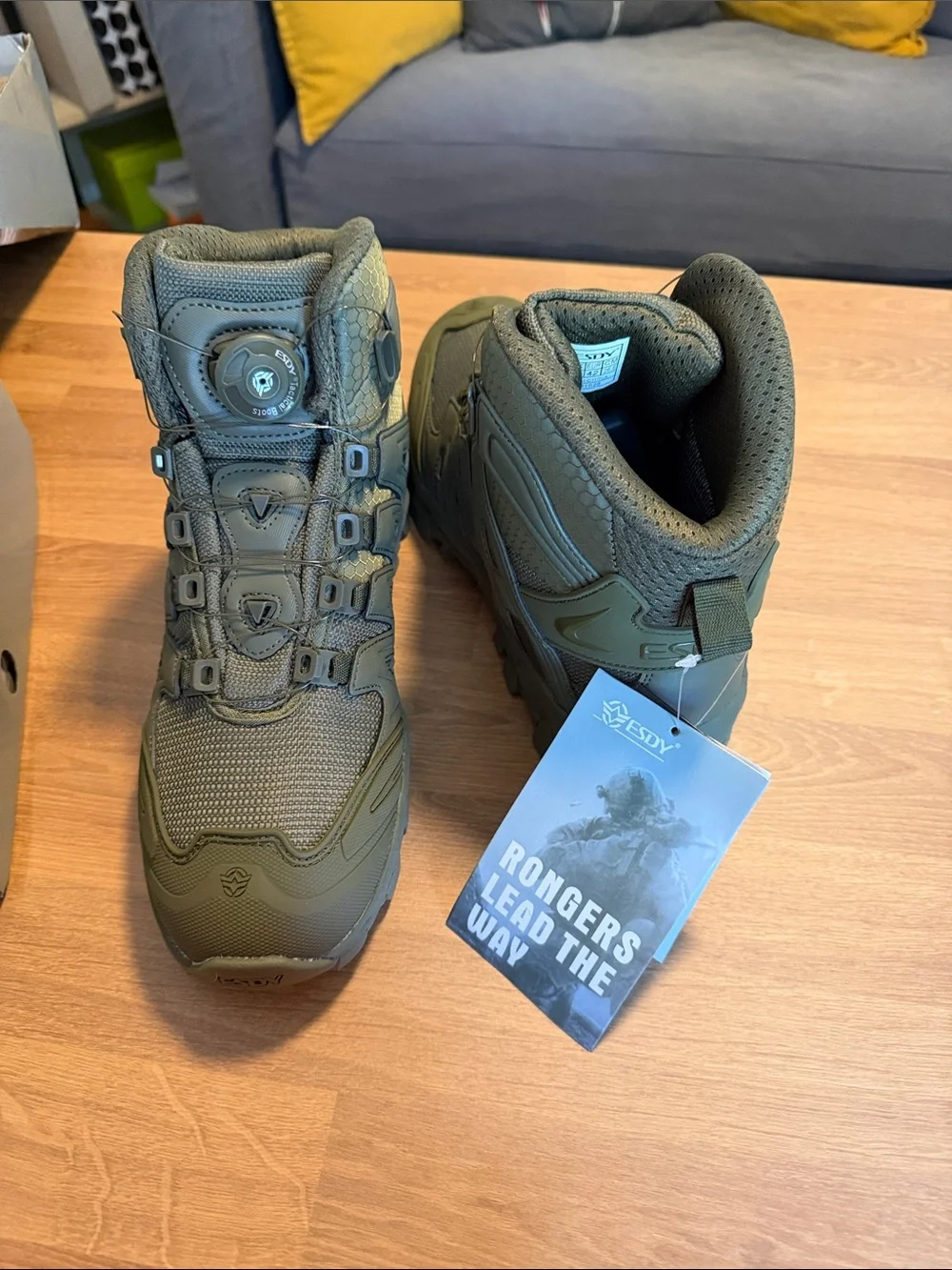 All-Terrain Tactical Boots in Olive Green